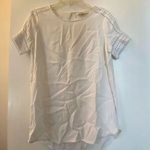 Michael Kors white blouse with detail on arms